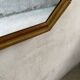 Octagonal Wall Mirror with Vintage Molded Gilded Wood Frame