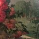 Huile sur toile "Bouquet de roses" signée Maurice Décamps