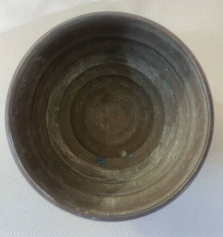 Dinanderie - Art Deco vase signed JC = J. Chesnais Villedieu circa 1930 copper