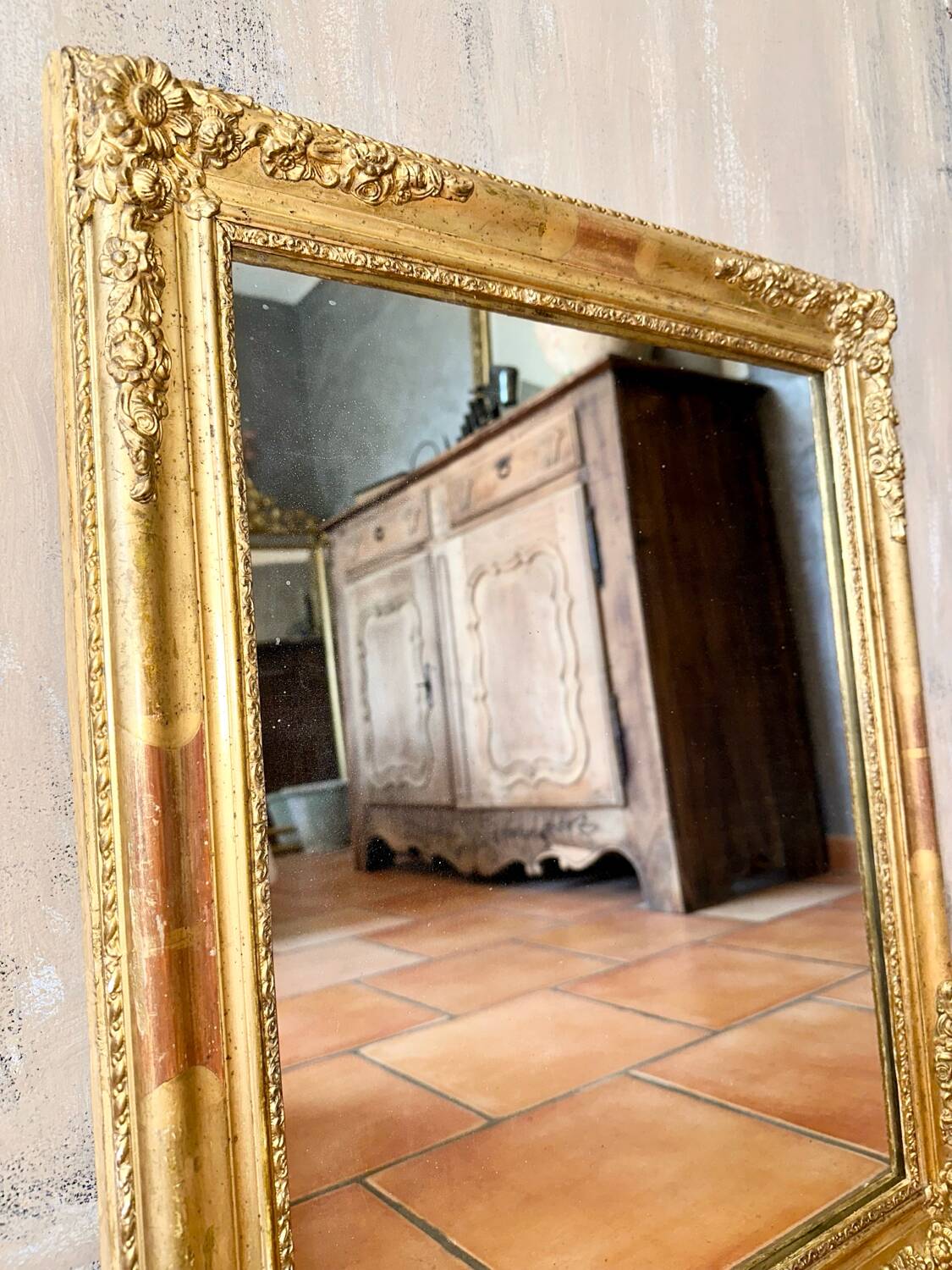 Antique mirror from the early 19th century