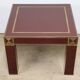 Vintage Jean-Claude Mahey coffee table in lacquered wood and brass, 1970