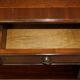 Vintage Low Bevan Funnell Library in Flamed Mahogany with Two Drawers