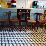 4 chaises de bistrot vintage