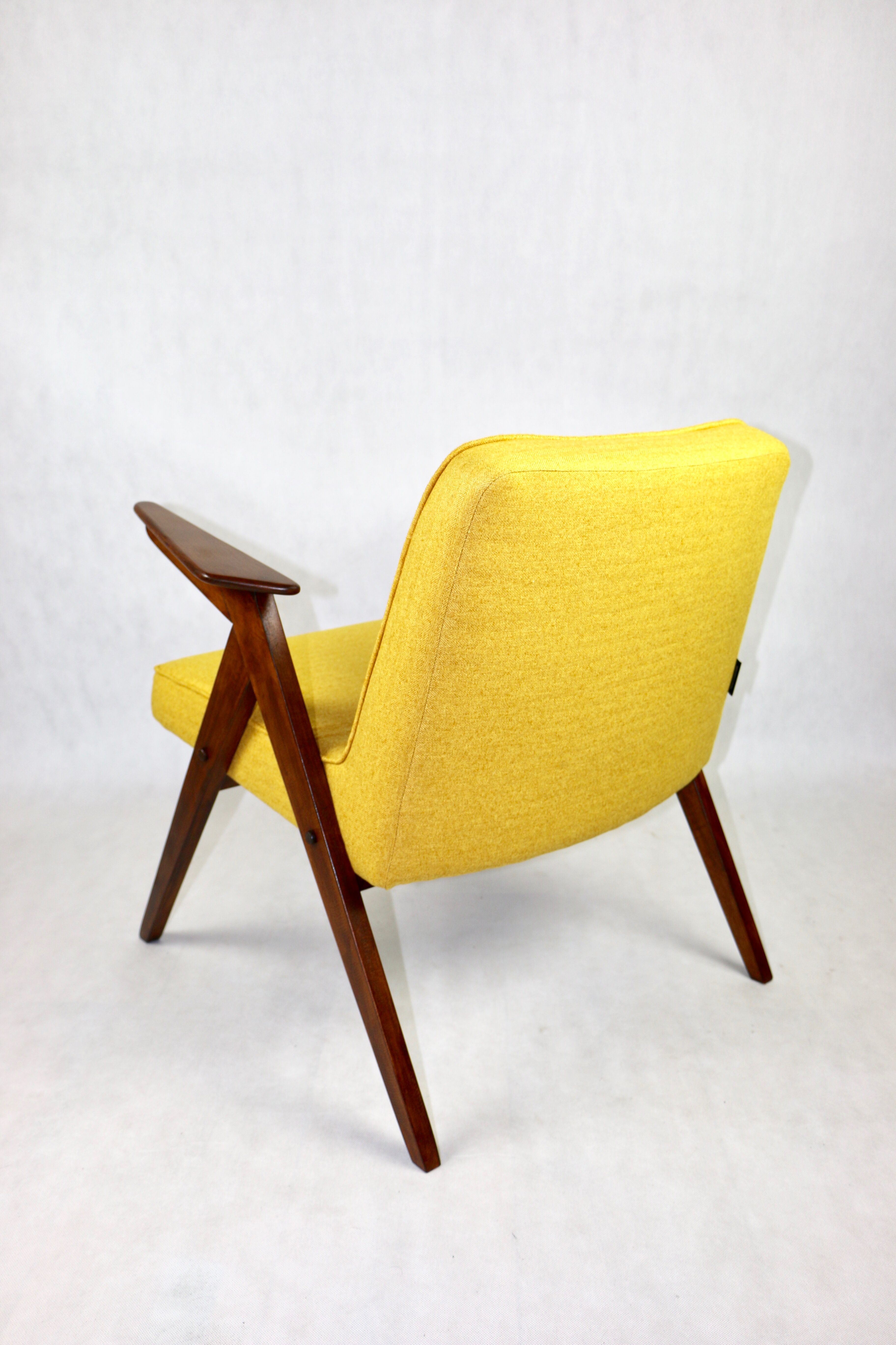 Yellow tweed bunny armchair