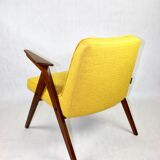Yellow tweed bunny armchair