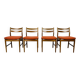 4 chaises scandinave 1960