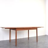 Mid-Century Danish Teak Extendable Dining Table, 1960s.