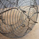 Antique wire egg basket