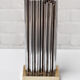 Pair of Brass & Metal Sculptural Lamps by Georges Mathias, Belgium 1970s