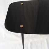 Black glass coffee table 1950