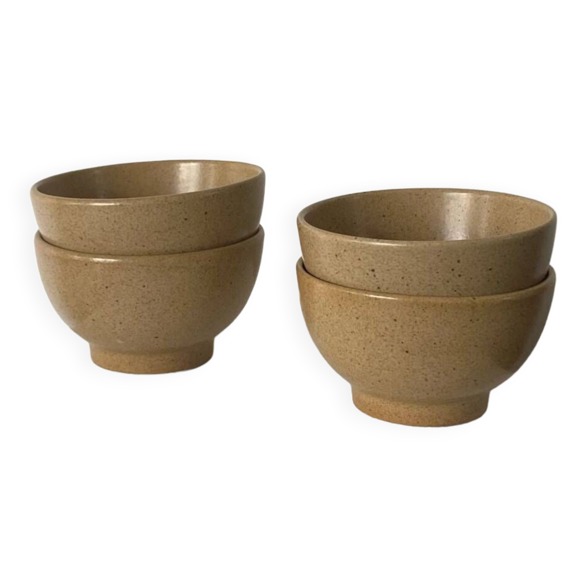 Set of 4 stoneware bowls
