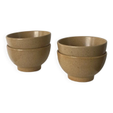 Set of 4 stoneware bowls