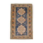 Tapis oushak bleu fait à la main 280x167cm