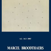 Poster Marcel Broodthaers 1987