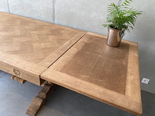 Farmhouse table monastery stripped extendable 300 cm