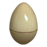 Candy box in the shape of an egg cracked ceramic