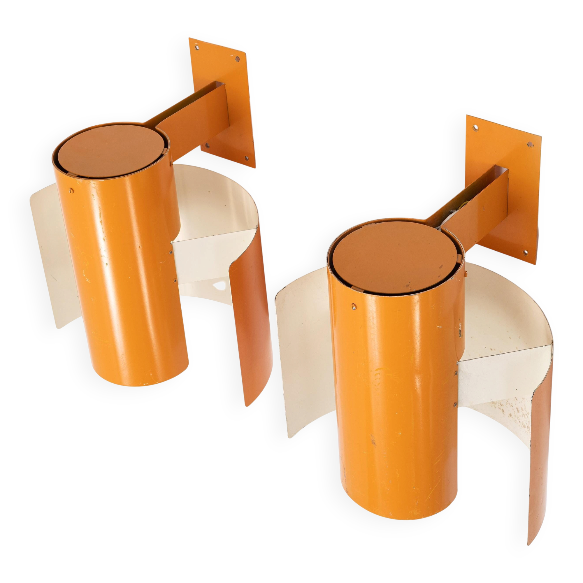 Large wall lamp by Bruno Herbst made in Sweden, 1970.