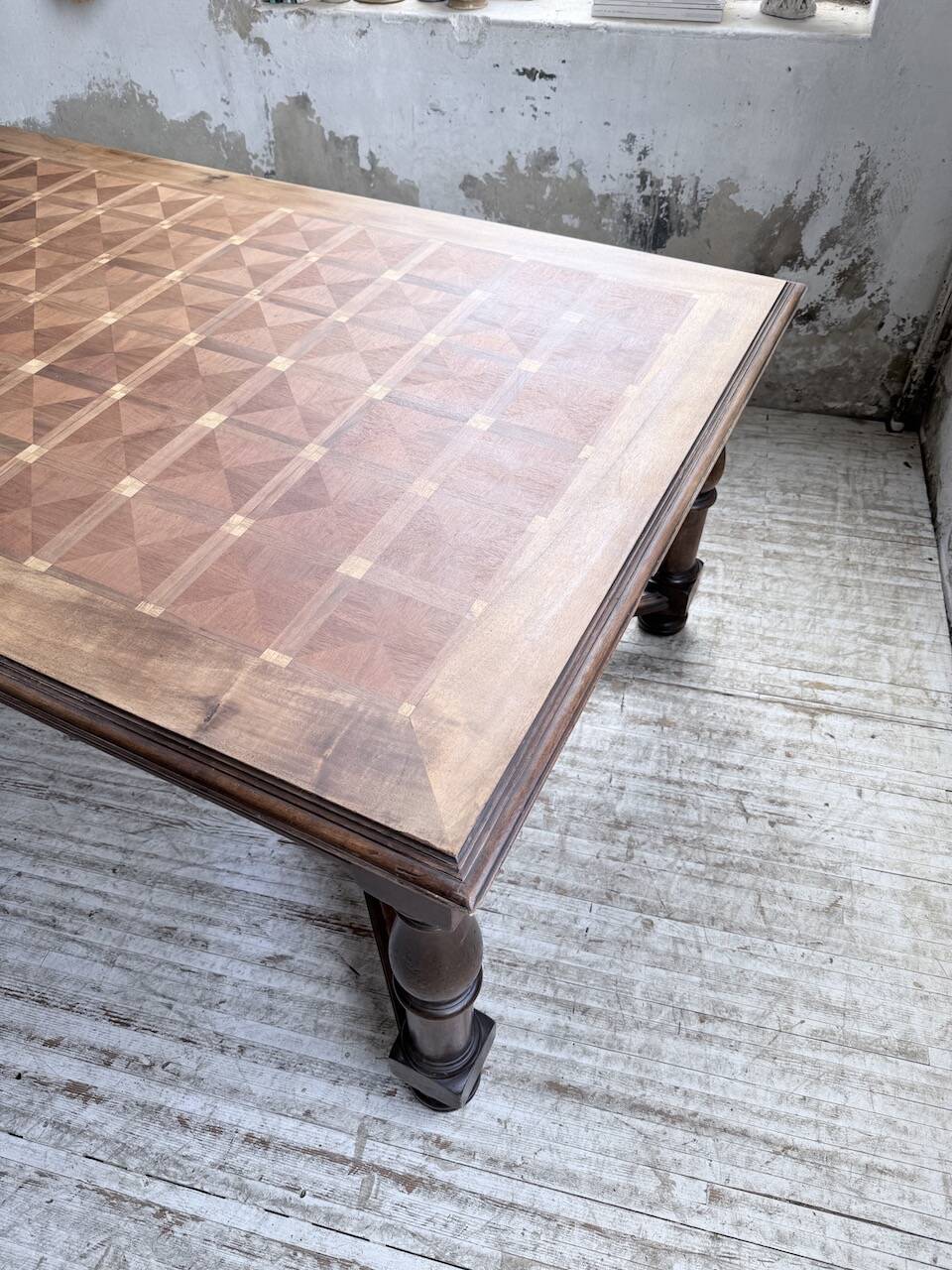 Oak table in Louis XIV style 1900