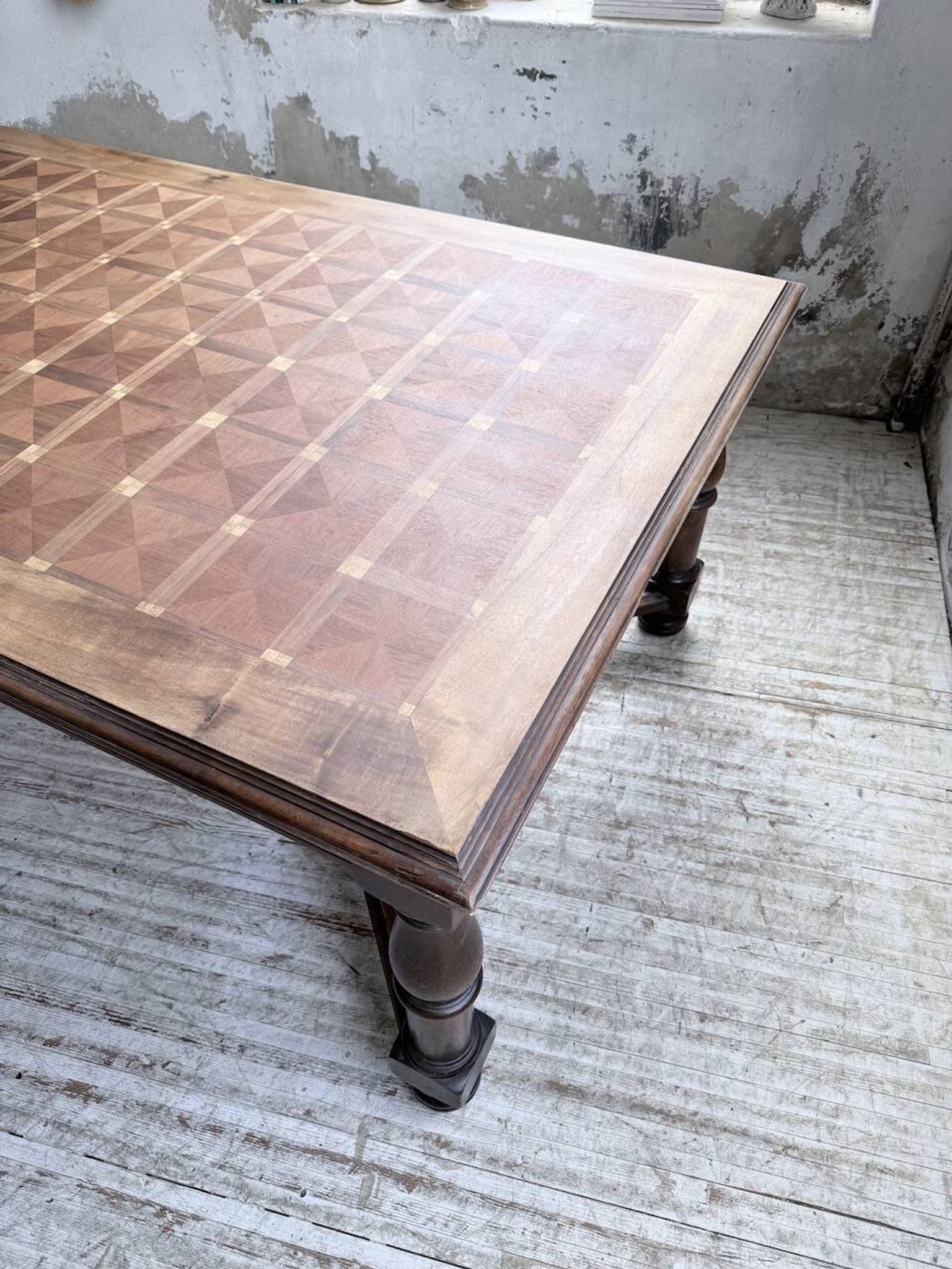 Table chêne style Louis XIV 1900