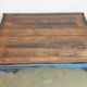 Large Blue Industrial Coffee Table Cart, 1960s