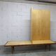 1960 Scandinavian wardrobe, atypical blond wood varnished, 4 doors 3