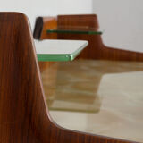 Mid century Italian credenza sideboard in walnut, 1950