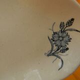 Longchamp earthenware dish cornflower decoration