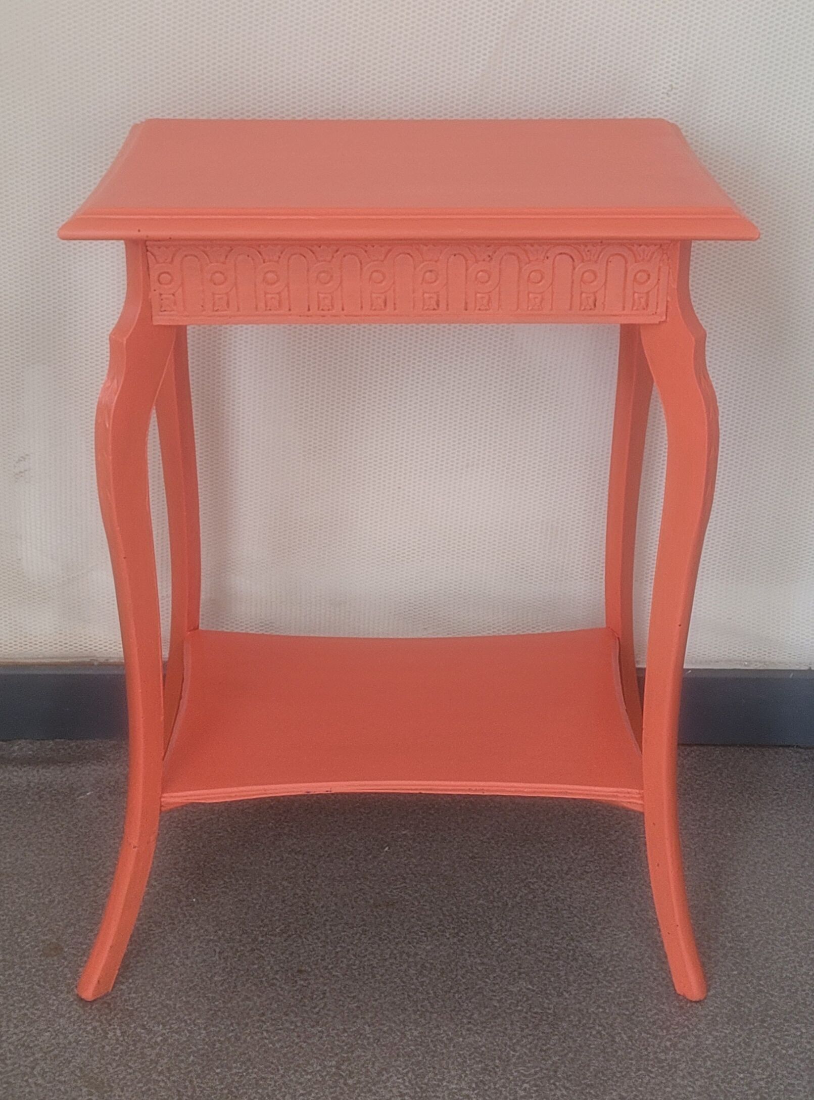 Orange art deco entrance furniture console