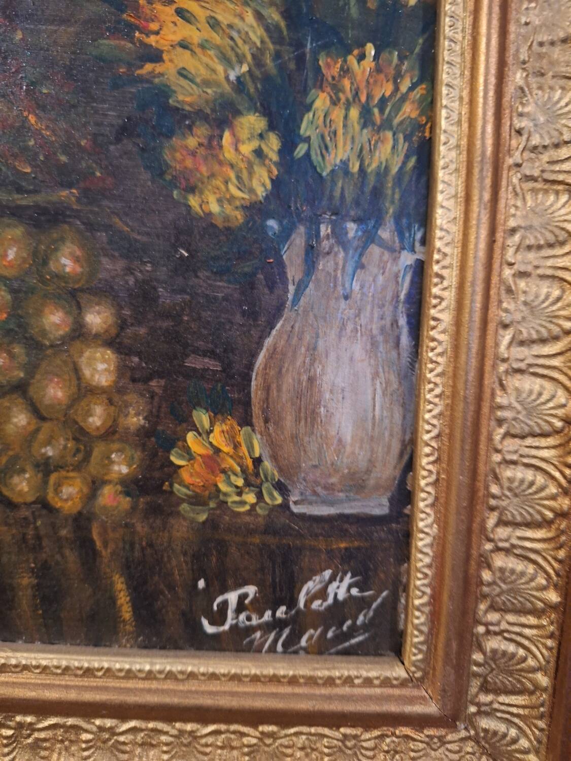 Oil painting on panel