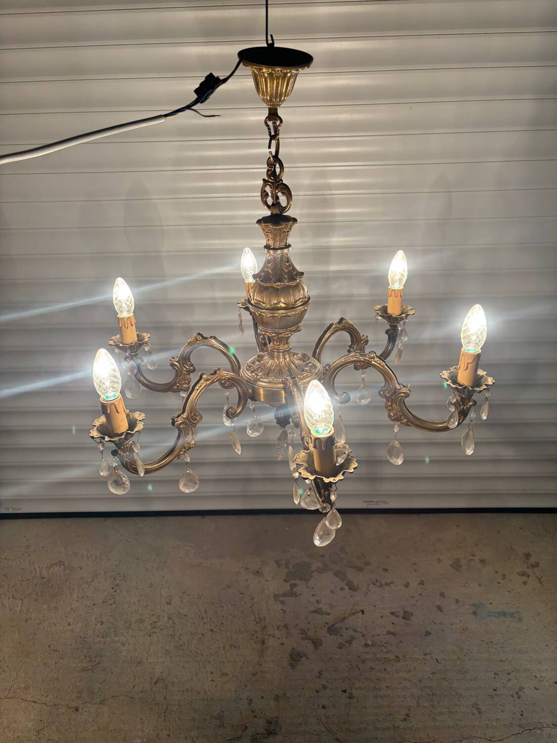 Lustre suspension en bronze