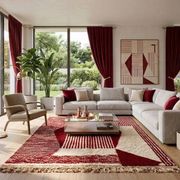Handmade traditional Moroccan Berber rug size 2/3 m
