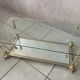 Hollywood Regency Glass Coffee Table