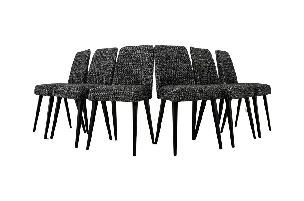Mid-Century Modern Dining Chairs, Poland, 1960's, Set of 6