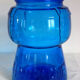 Champagne bucket vintage blue glass cork
