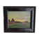 Old painting, countryside landscape