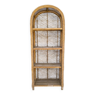 Rattan cabinet, bookcase, 1960
