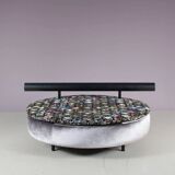 1980s round loveseat in Antonio Citterio style from Italy