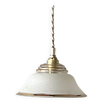 Art Deco granite pendant light