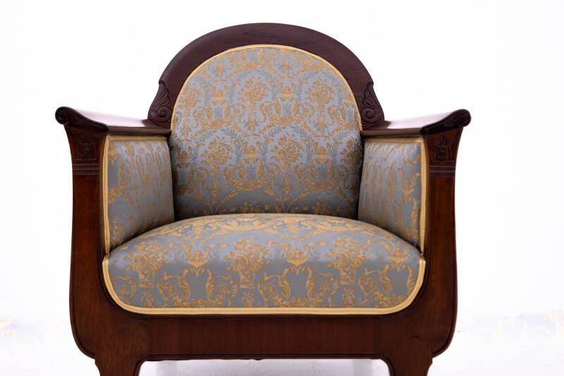 Biedermeier armchairs, Northern Europe, circa 1880.