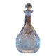 Cut glass carafe, diamond pattern & diamond-shaped stopper, 1960s