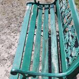 Cast iron and wood bench 1900