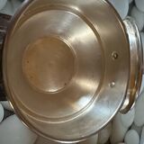 art deco steel wood sugar bowl