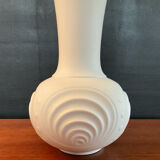 Seltmans Op Art vase Germany in biscuit porcelain from the 1960s.