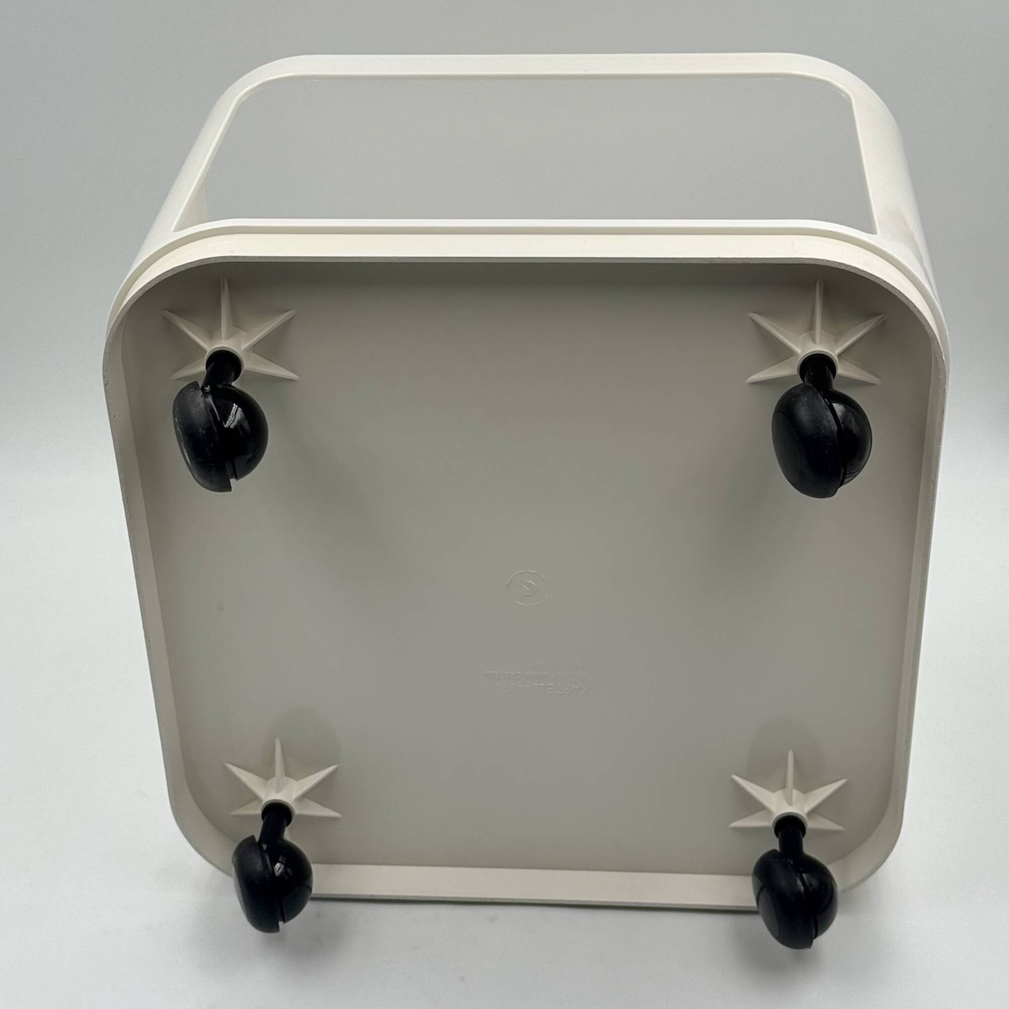 Set of 3 Kartell Componibili Modules Black and White 1970s