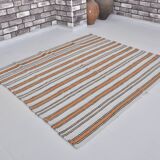 Colourful Stripe Oushak Vintage Hemp sku3724