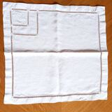 DR monogrammed embroidered napkin
