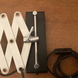 Industrial accordion wall light