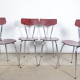 Chaises en formica 1960