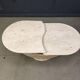 Vintage two tier travertine coffee table, 1970s