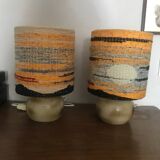 Pair of vintage bedside lamps